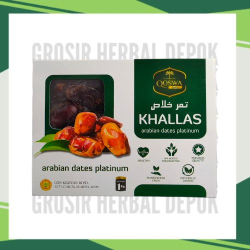 

KURMA KHALAS QOSWAH 1kg - KURMA KHALLAS QOSWA PLATINUM - ARABIAN DATES - kurma khalas
