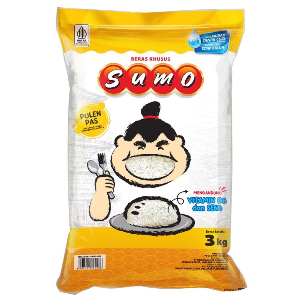 

Beras Sumo Premium 3Kg Kuning