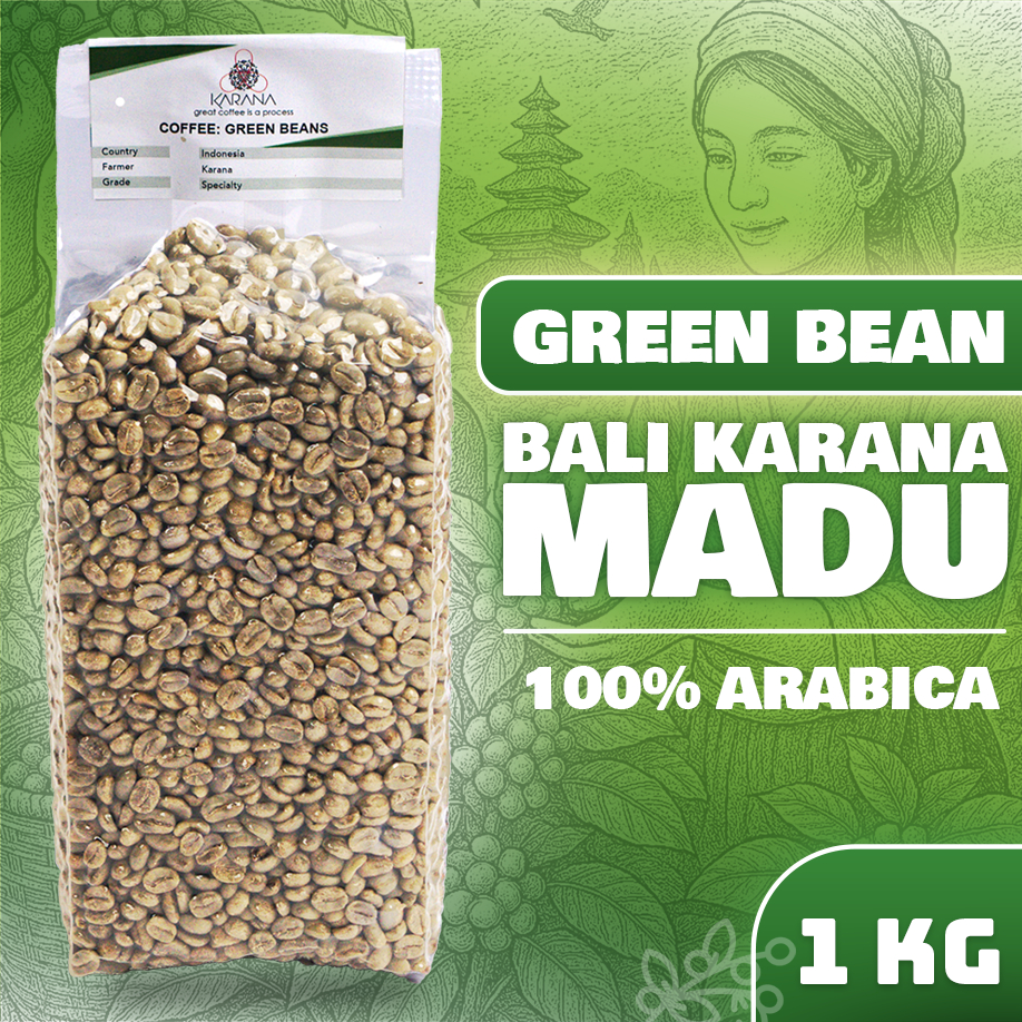 

Green Bean Arabika Bali Karana Madu - Honey Process (Specialty) 1 Kg