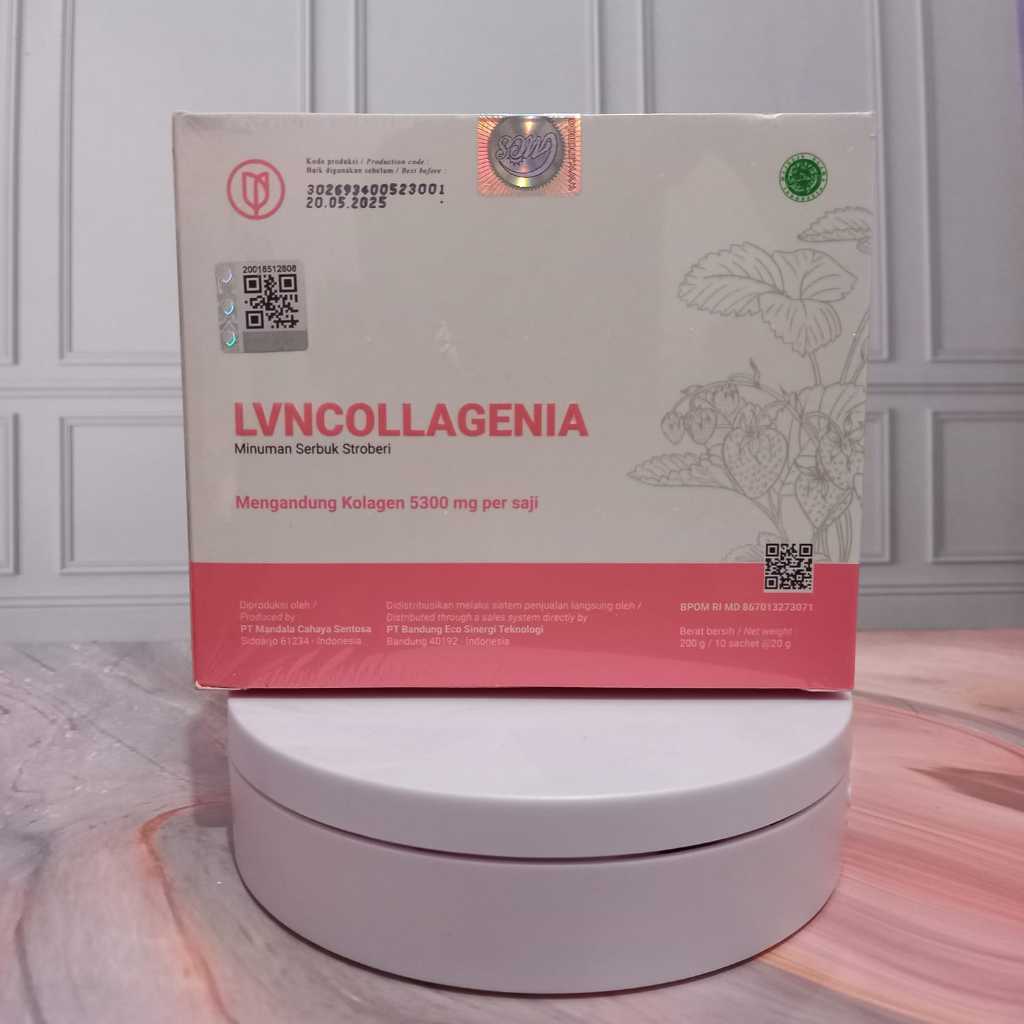 LVN COLLAGEN STROBERI 1 BOX ISI 10 SACHET