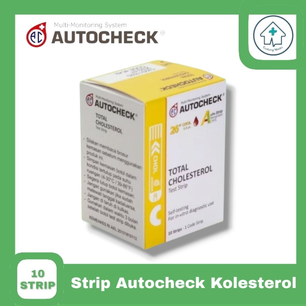 Strip AutoCheck Kolesterol  Auto check Cholesterol Isi Ulang Autocheck Kolesterol
