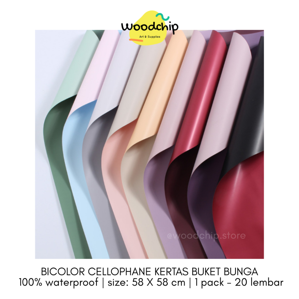 

[PACK] BICOLOR CELLOPHANE (BCL-01) PART 1 KERTAS BUKET BUNGA - KERTAS KADO - WRAPPING PAPER - SAMPUL BUKU