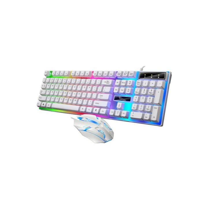 Keyboard Gaming LED UL TImare warrior T6 Keyboard Gaming RGB, Keyboard komputer berkualitas