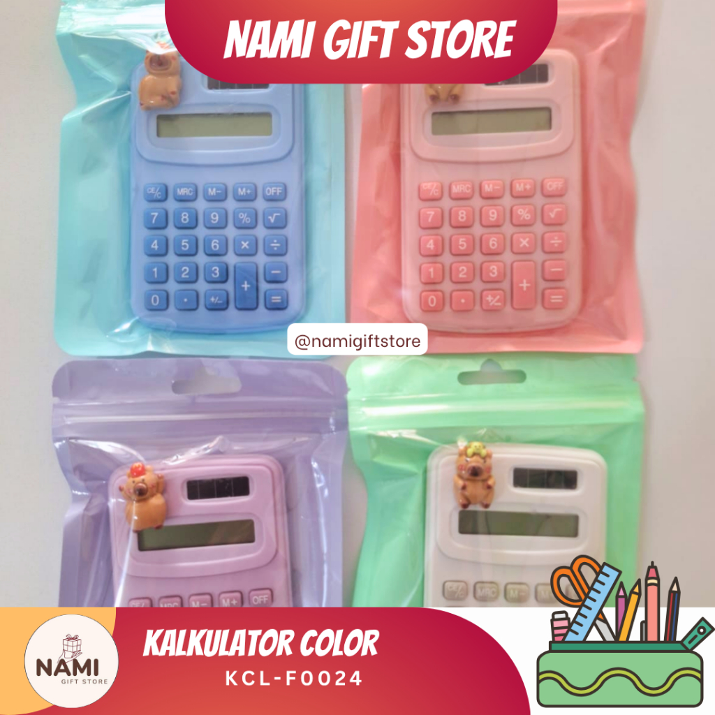 

[KCL-F0024] Kalkulator Color Mini Karakter Capybara