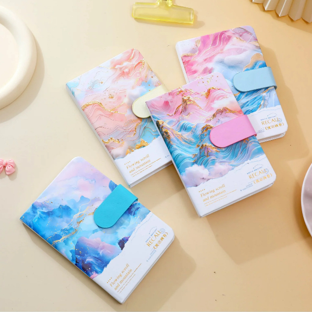 

Diary Notebook Flowing Scroll & Mountain Colorful Buku Tulis Depai A5