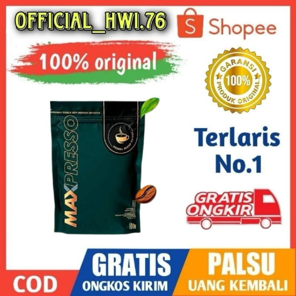 

MAX PRESSO HWI Original asli Kopi Max Presso Hwi Maxpresso