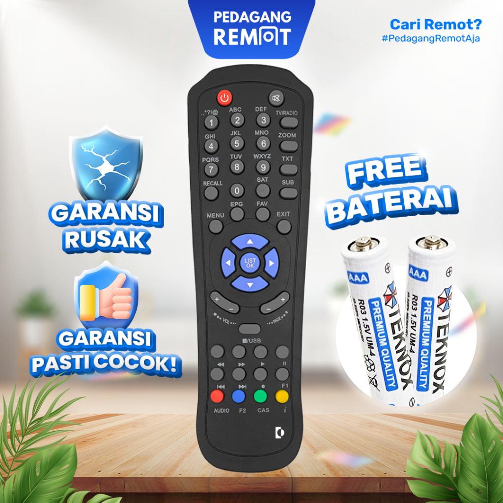 Remot Remote STB Set Top Box Matrix Garuda MPEG-4 / Matrix Bakwan MPEG4 / Parabola Getmecom Monthing