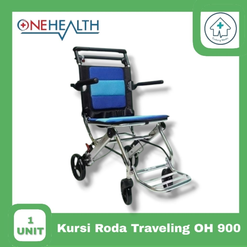 Kursi Roda Traveling Aluminium OneHealt OH900  Kursi Roda Traveling Onehealt
