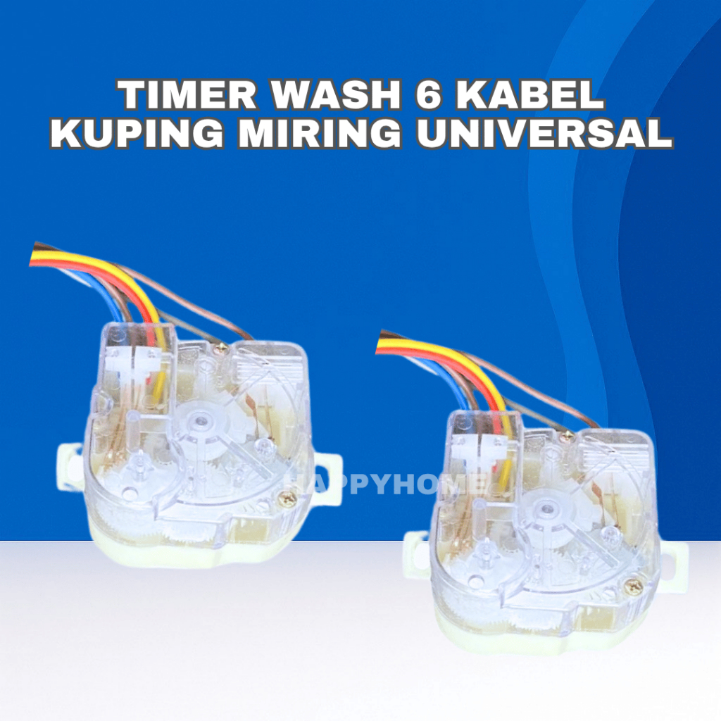 TIMER WASH MESIN CUCI 6 KABEL MIRING / TIMER TOSHIBA 6 KUPING MIRING