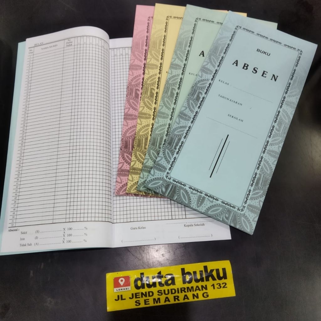

Buku Absensi Kangguru Daftar Hadir Siswa / Absen Kelas (satuan)
