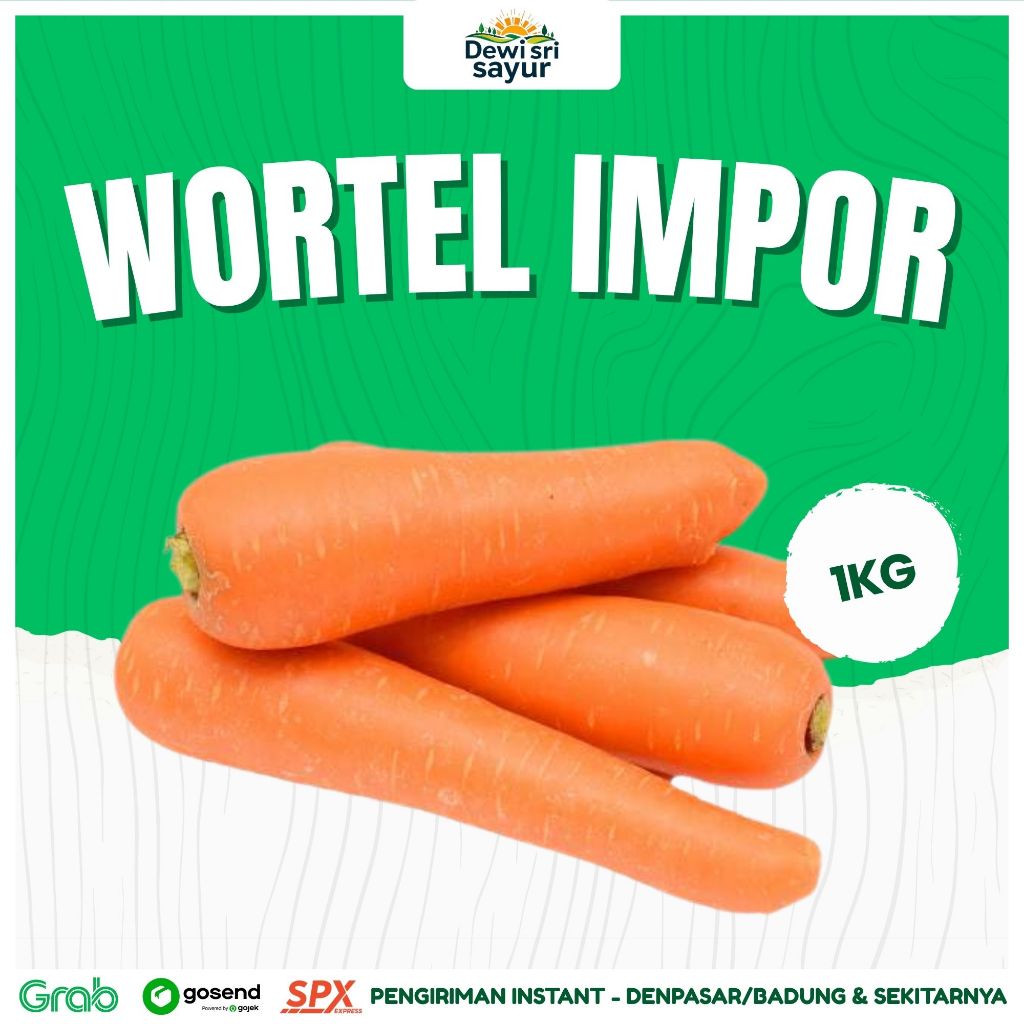 

Wortel Impor Fresh 1kg – Dewi Sri Sayur