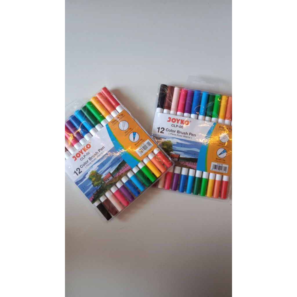 

JOYKO Color Brush Pen Pena Kuas Warna CLP-13 isi 12 warna