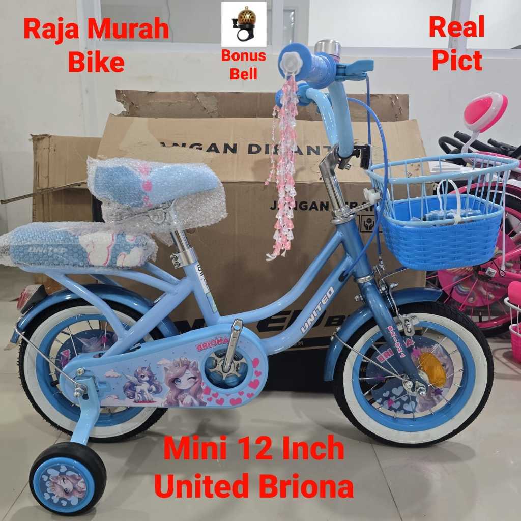 Sepeda Anak Perempuan Mini 12 Inch United Briona  Sepeda Anak United Briona 12 Inch Terbaru United