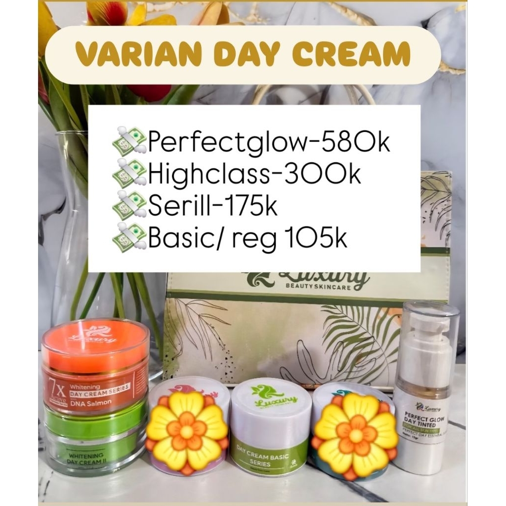 LUXURY BEAUTY SKINCARE | DAY CREAM BASIC / DAY CREAM SERI II / DAY CREAM HIGHCLASS / DAY CREAM AURA 