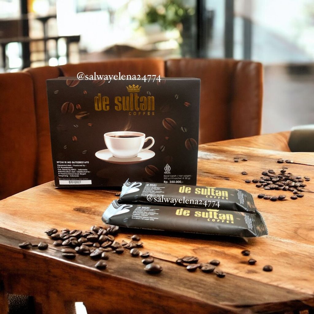 

PROMO DE SULTAN COFFEE l COFFEE PREMIUM l HARGA 1 BOX ISI 10 SACHET ORI