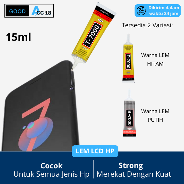 

LEM LCD Hp Touchscreen 15ml T-7000 Hitam B-7000 Bening