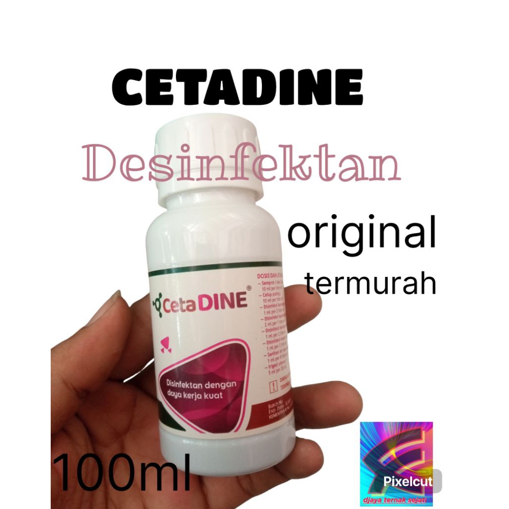 CETA DINE 100ml. Disinfektan Kandang Disinfektan Luka Untuk Sapi Kambing Domba