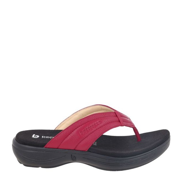 Bocorocco D. Verona 23 Rosso - Sandal Wanita Kulit Asli Halal (Sandal Umroh dan Haji)