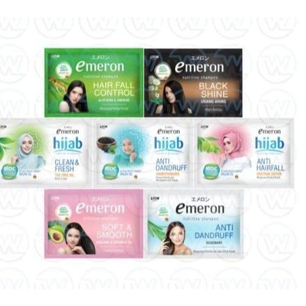 Emeron Shampoo Black Shine 10ml × 12 Sachet