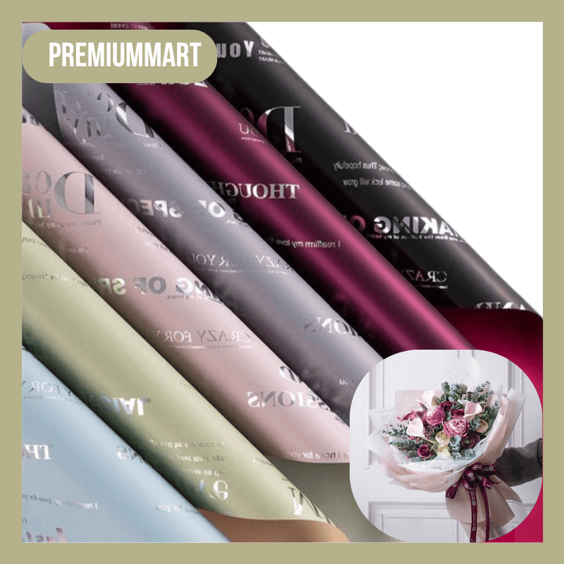 

20 LEMBAR Kertas Buket Bunga Bouquet Florist Cellophane Wrapping Paper KB032