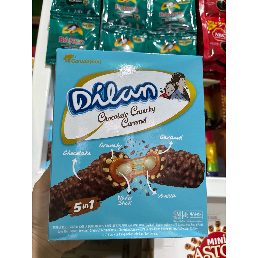 

dilan cokelat crunchy caramel 1 box isi 12pcs (grosir)