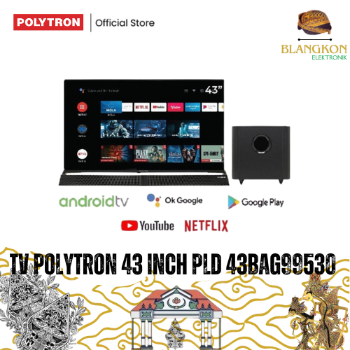 TV POLYTRON Smart Cinemax Soundbar LED TV 43 inch PLD 43BAG9953