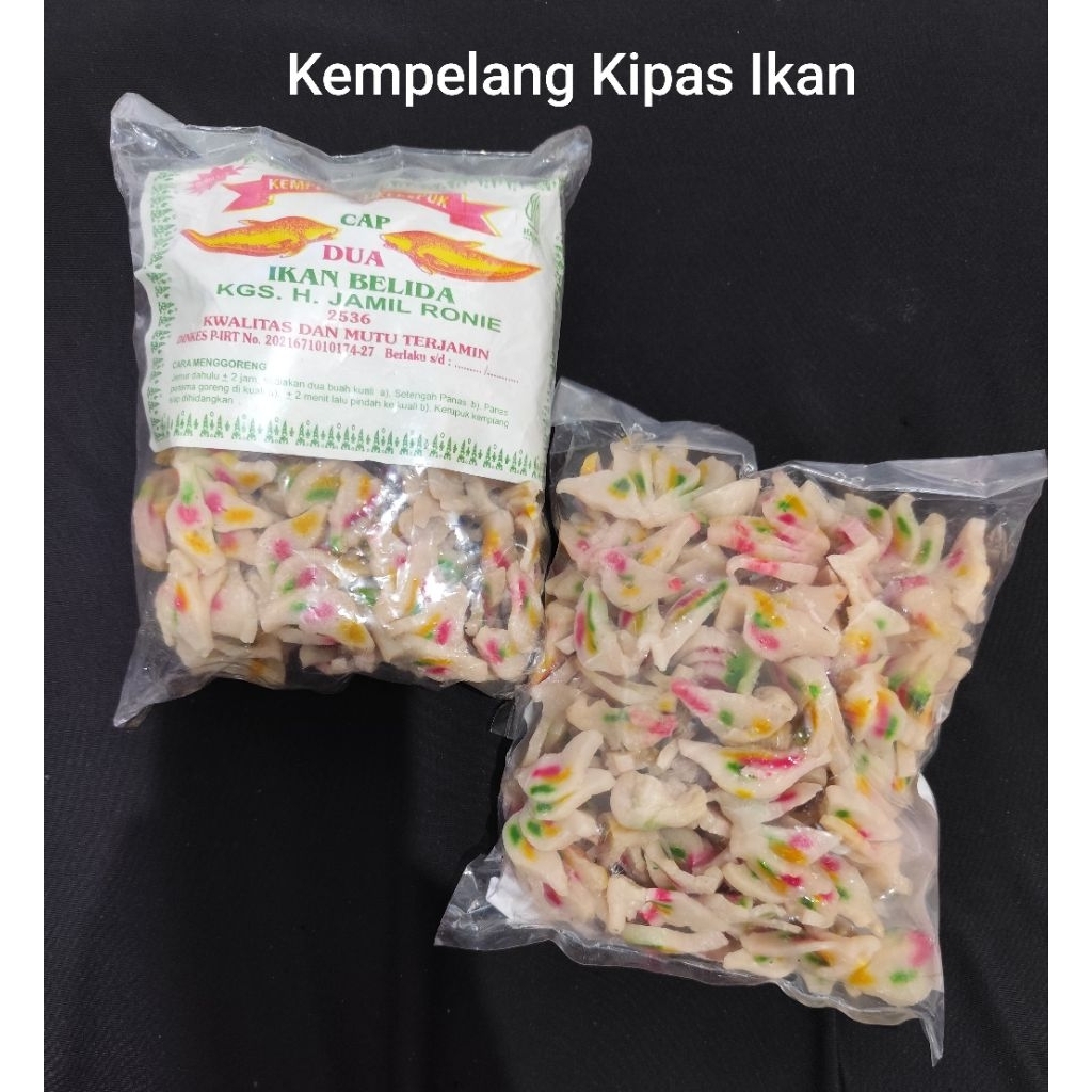 

Kemplang kipas ikan kakap mentah palembang