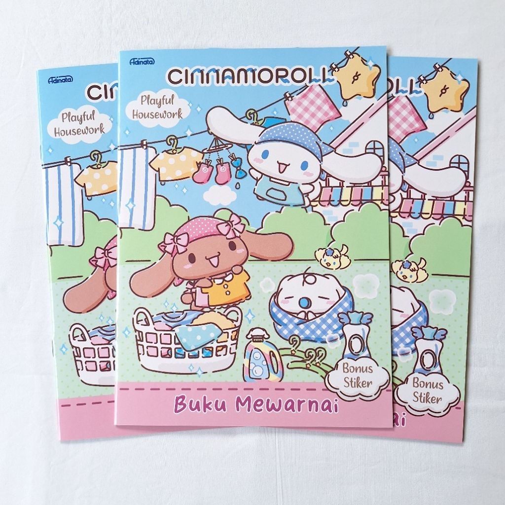 Cinnamoroll Coloring Book L / Buku Mewarnai / Buku Aktivitas anak / Adinata