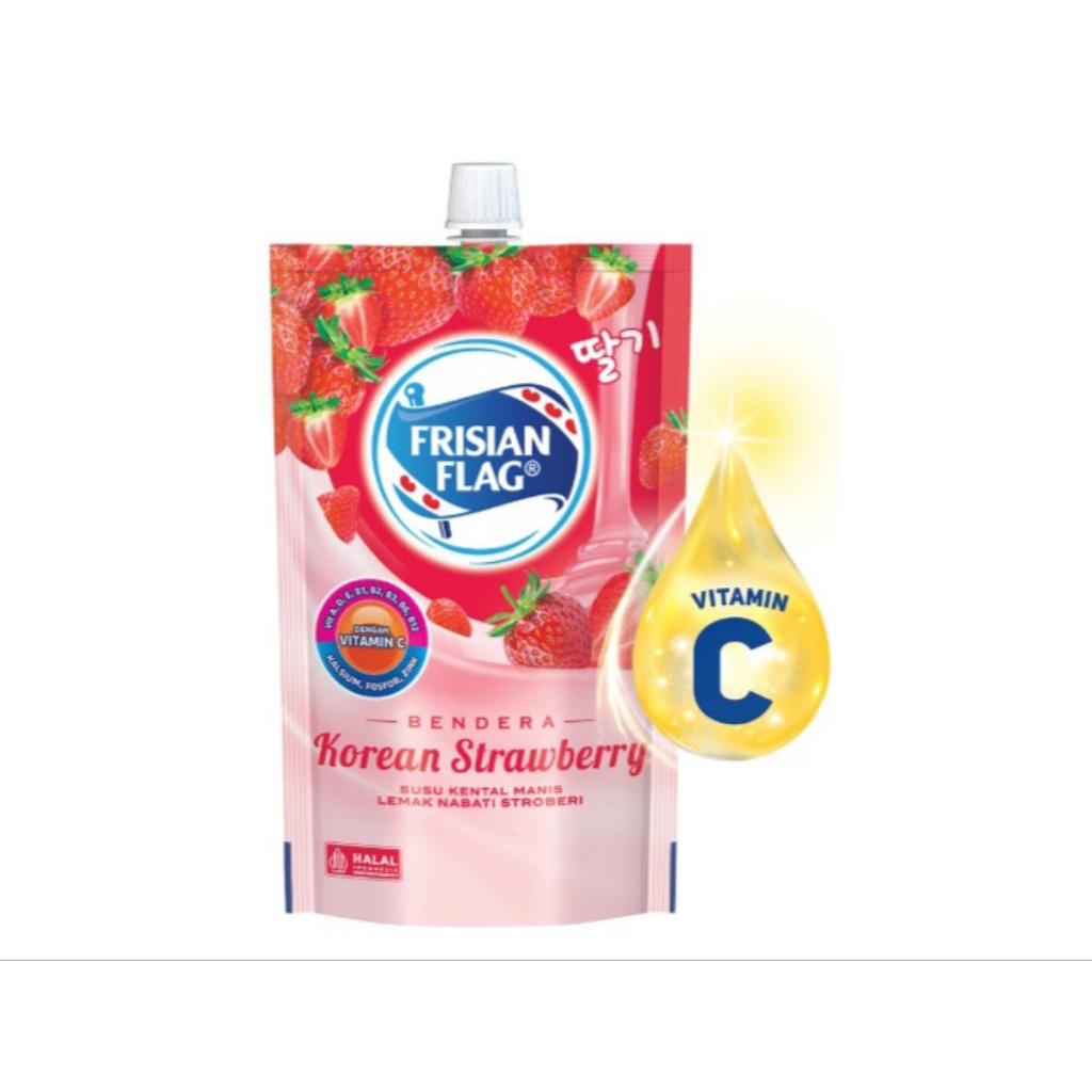 

frisian flag korean strawberry 260 pouch