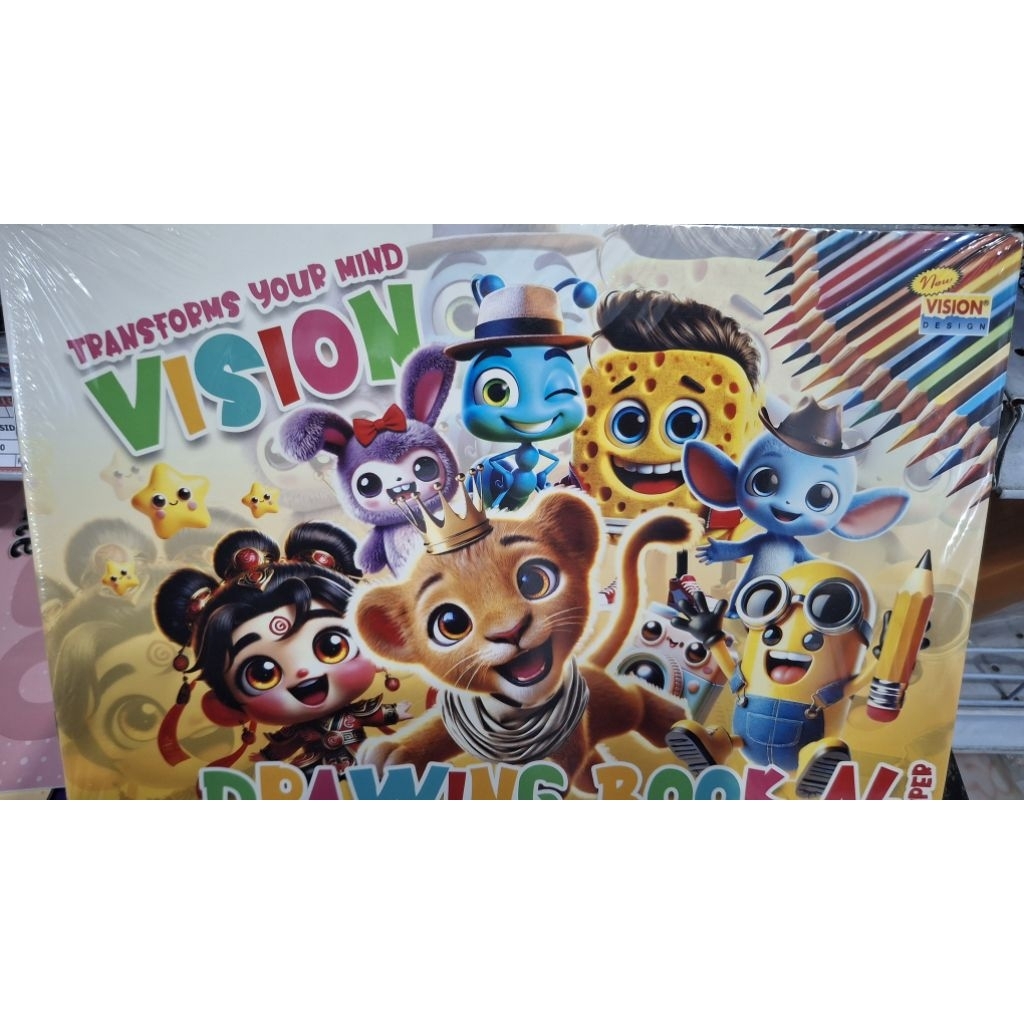 

BUKU GAMBAR VISION LITE A4 (MOTIF CAMPUR )