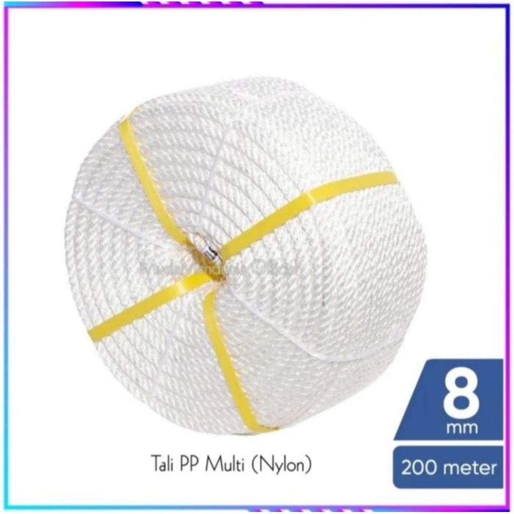 

Tali tambang nilon 8mm 220m 1 roll