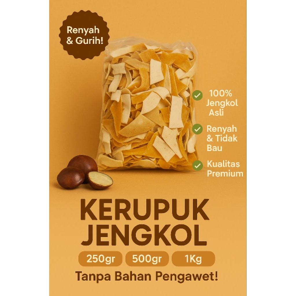 

Kerupuk Jengkol Padang Mentah Premium 250 gr/500 gr/1 Kg – Goreng Sendiri, Hemat & Praktis