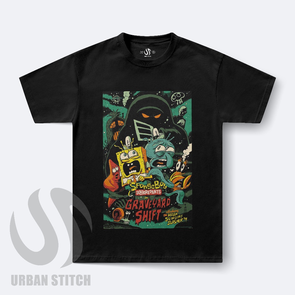 Kaos Vintage Spongebob Original Design  Kaos Vintage Spongebob Squarepants Premium