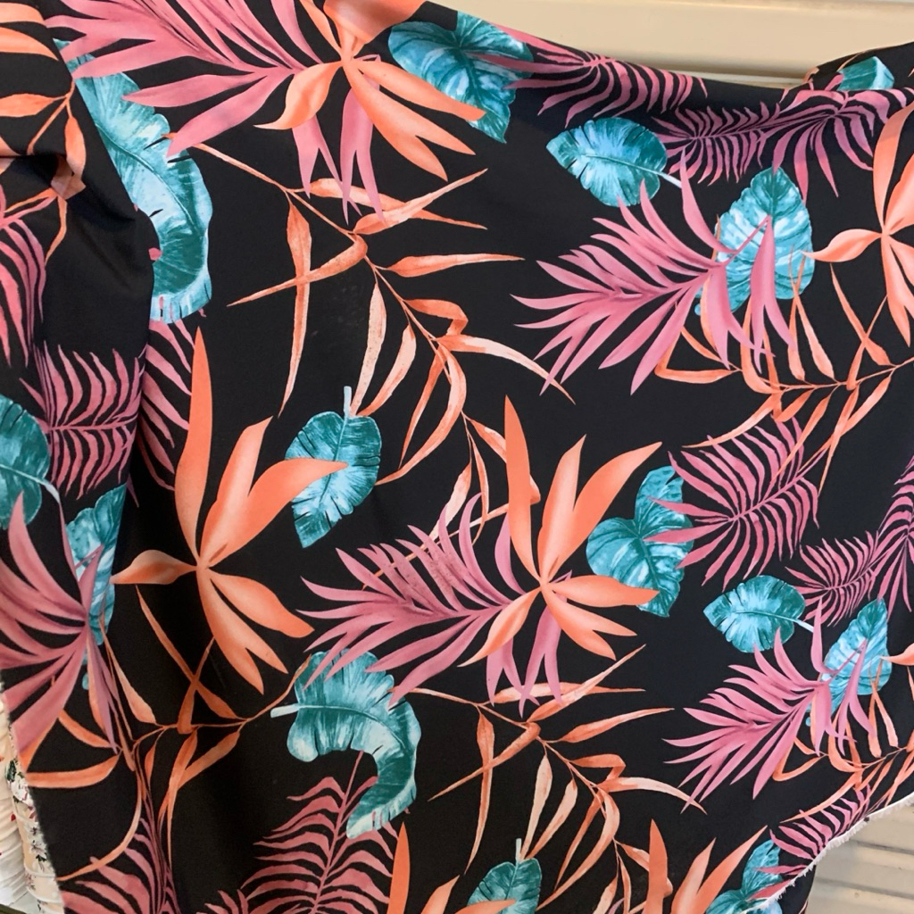 kain polycotton zara motif - kain motif bunga - kain polycotton premium