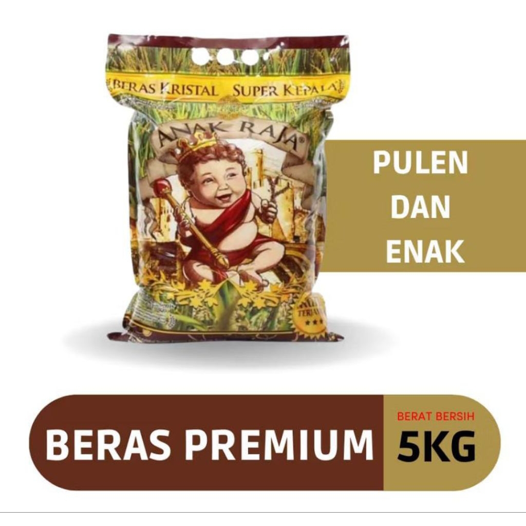 

[ 5 Kilogram ] Beras Anak Raja Beras Kristal Kepala Super Kualitas Terjamin PREMIUM RICE
