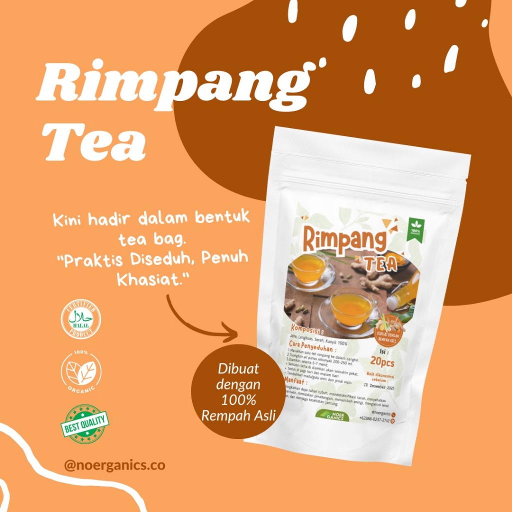

Teh Rimpang JSR Resep Dokter Zaidul Akbar Noerganics Rimpang Tea