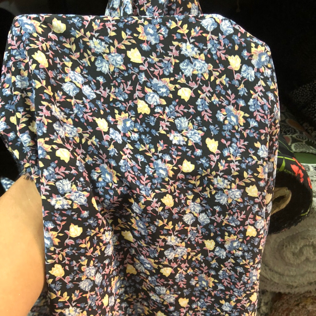 kain zara crepe motif bunga - kain zara crepe motif original lbc