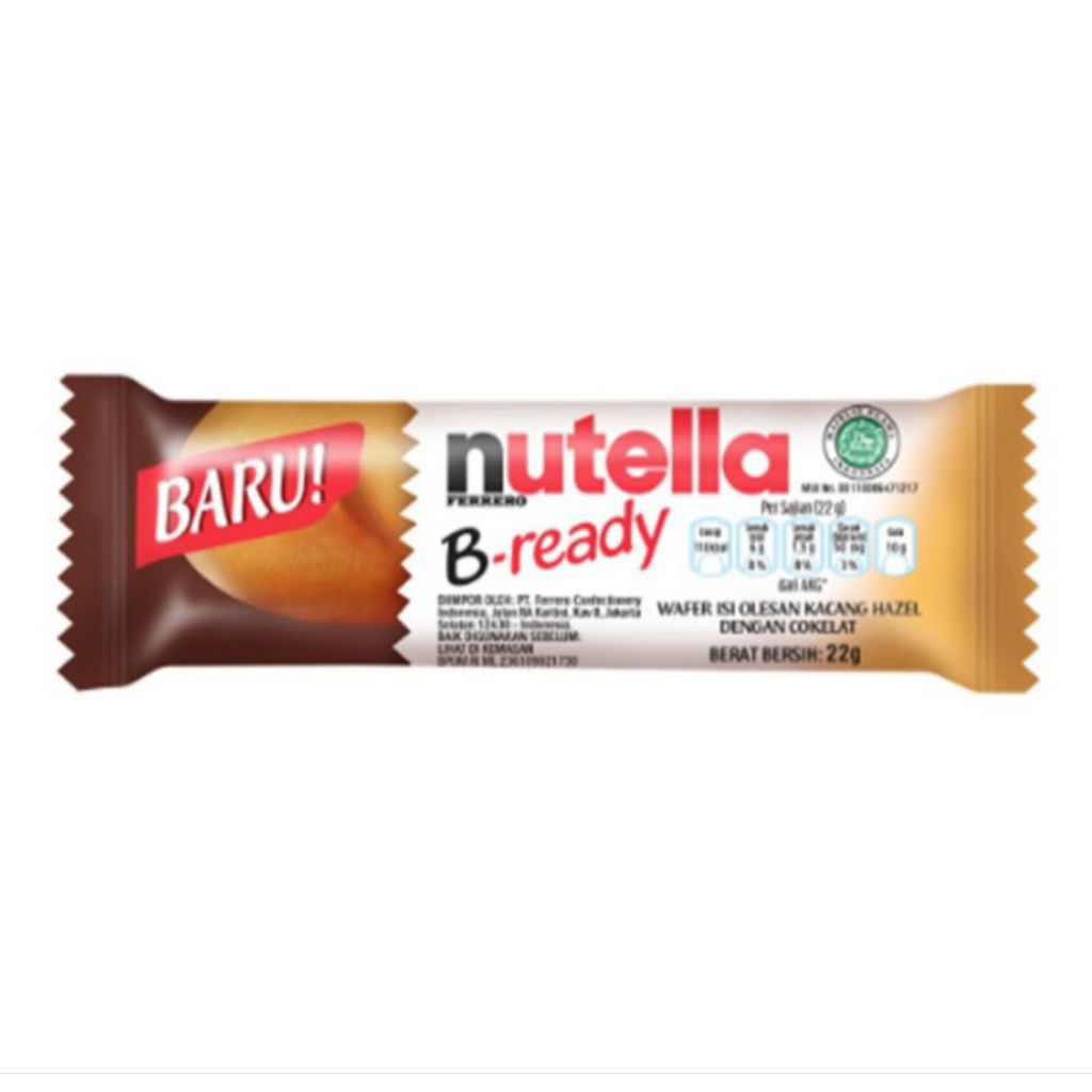 

nutella B-ready Wafer Hazelnut Cokelat 22 g