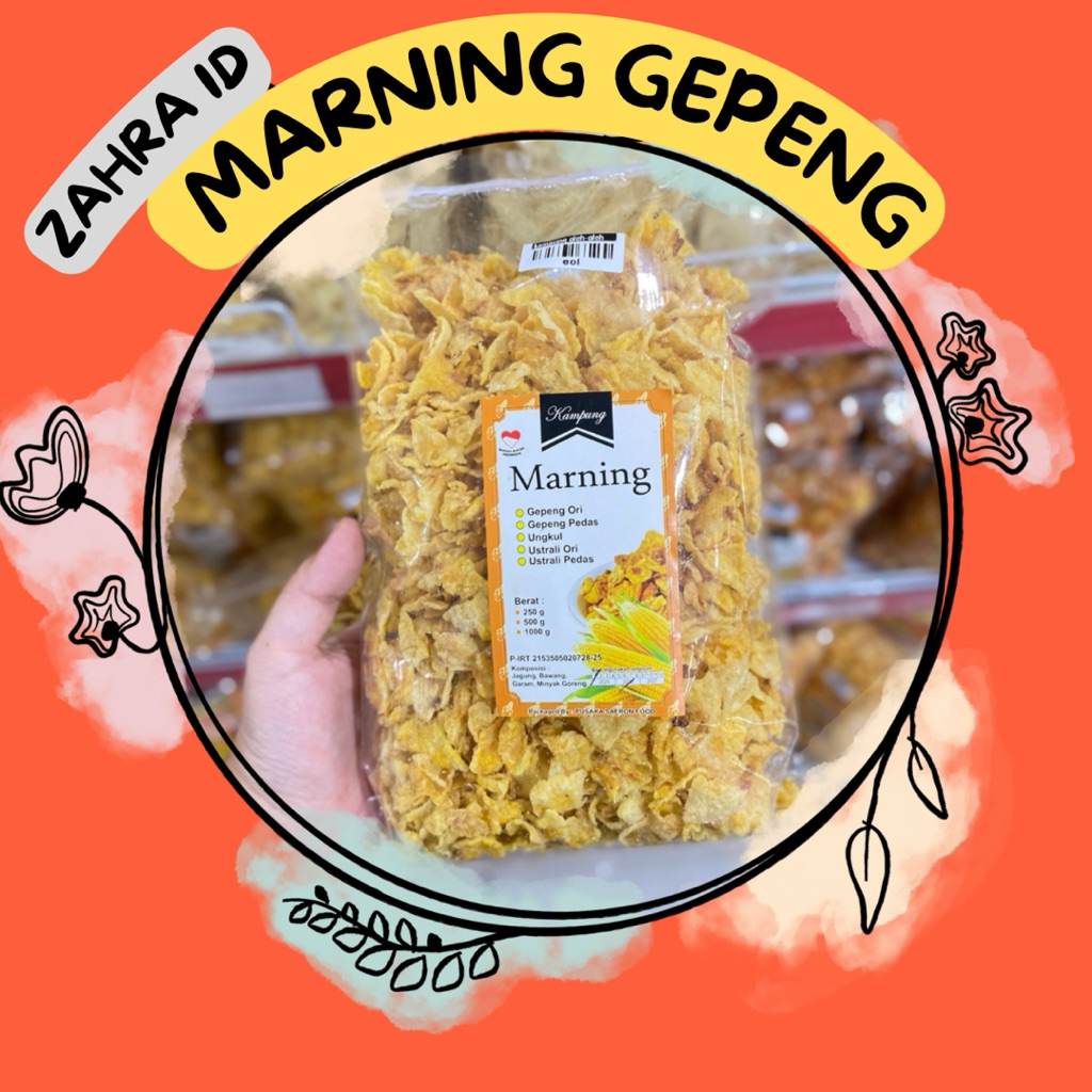 

250gr MARNING GEPENG ORI & PEDAS - KAMPUNG OLEH-OLEH TULUNGAGUNG - CAMILAN TRADISIONAL HOMEMADE
