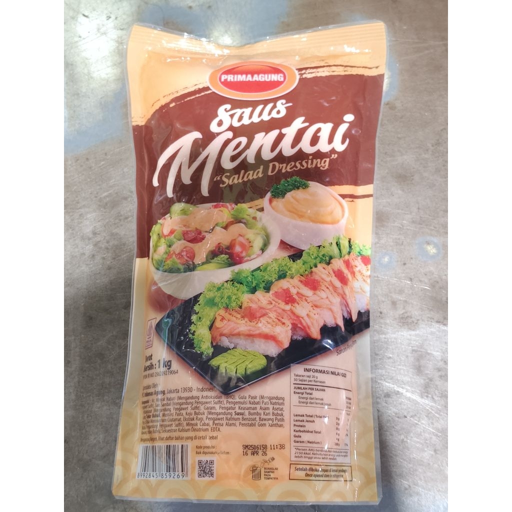 

Prima Agung Saus Mentai Salad Dressing 1000 gr