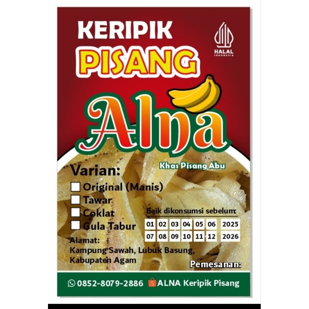 

Keripik Pisang Khusus Pesanan