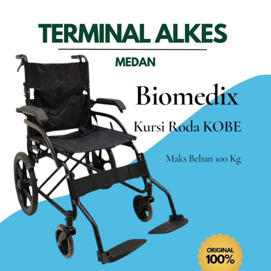 Kursi Roda BIOMEDIX Kobe - Racing Lipat Portable Traveling Lansia Dewasa Alumunium Ringan Kuat