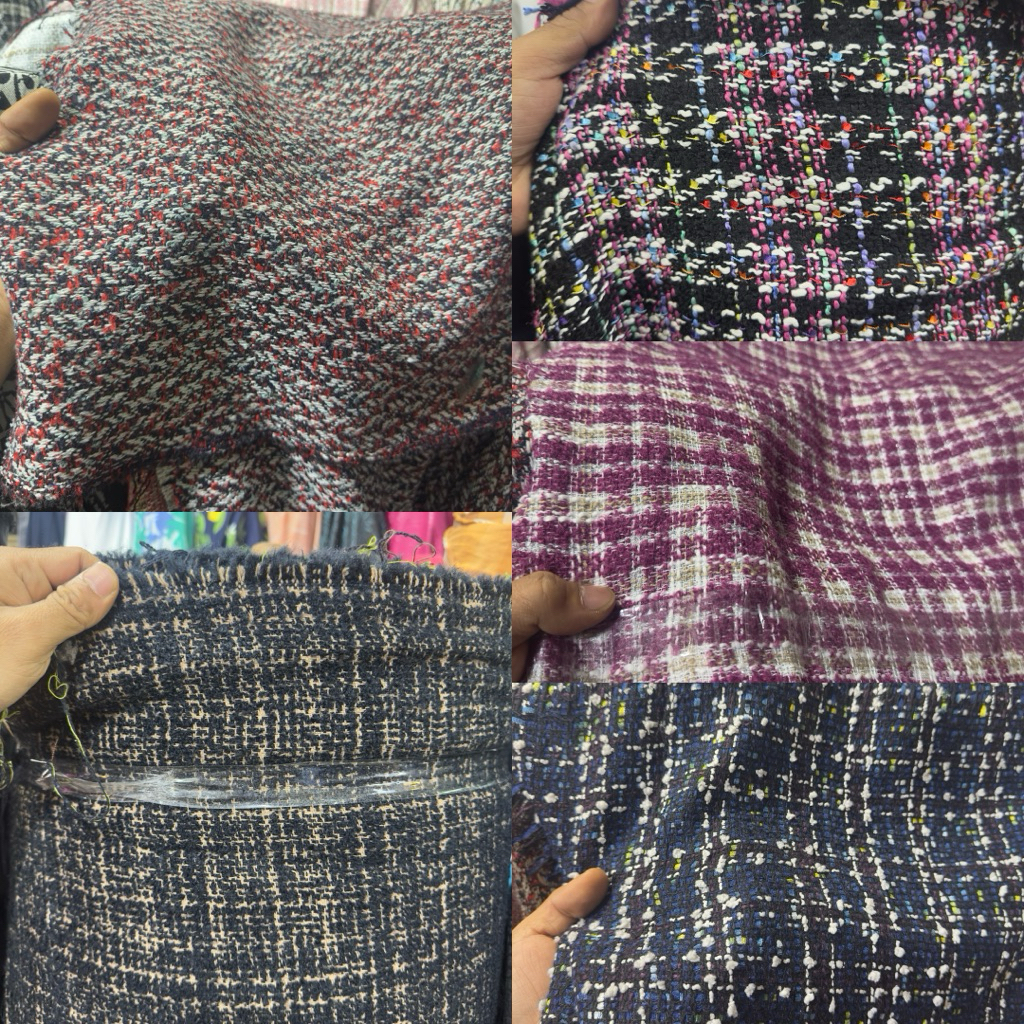 kain Tweed akrilik tebal / harga meter