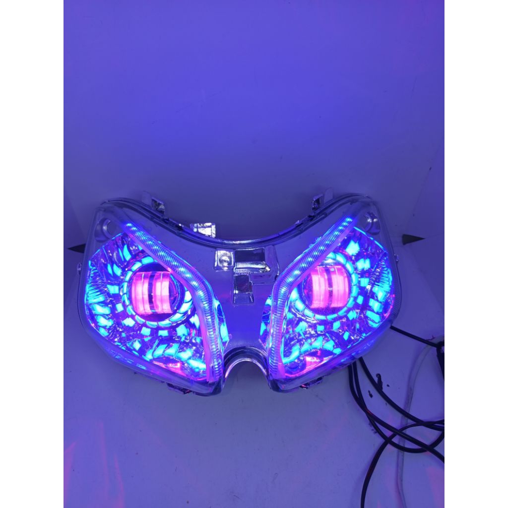 REFLEKTOR LAMPU DEPAN VARIO 110 KARBU LAMPU PROJIE DAYMAKER PLUS ALIS RUNING