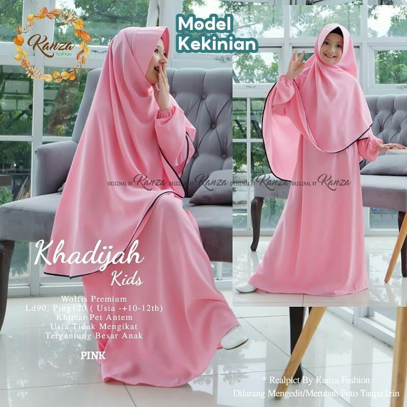 Gamis Anak Usia 8-12 Tahun khadijah kids Model Gamis Anak Terbaru 2021 Kekinian