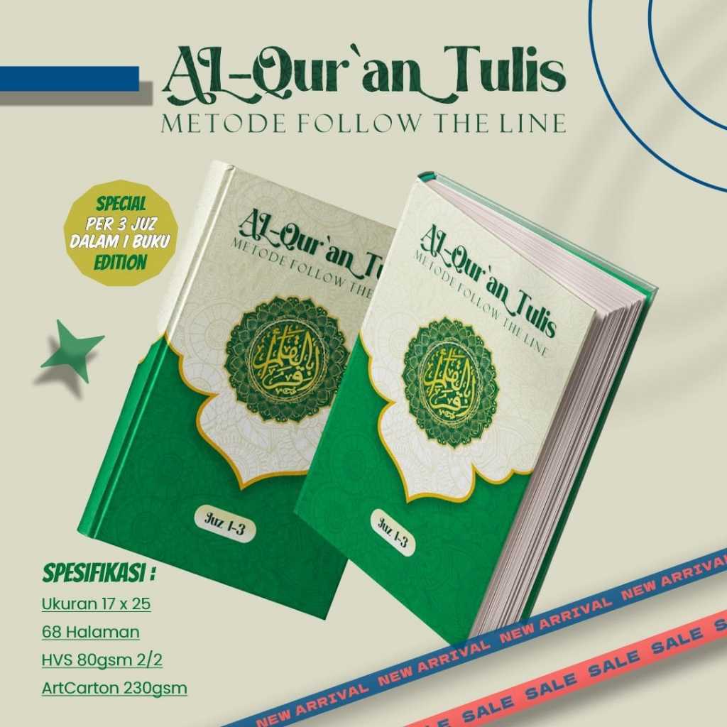 Alquran Tulis Edisi 3 Juz | Belajar Menulis AlQuran | Iqro Bil Qolam