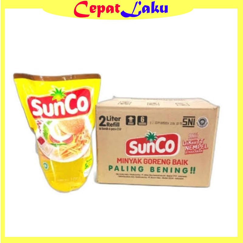 

Sunco Minyak Goreng 2 Liter 1 Dus Isi 6 Pouch Promo Cepat