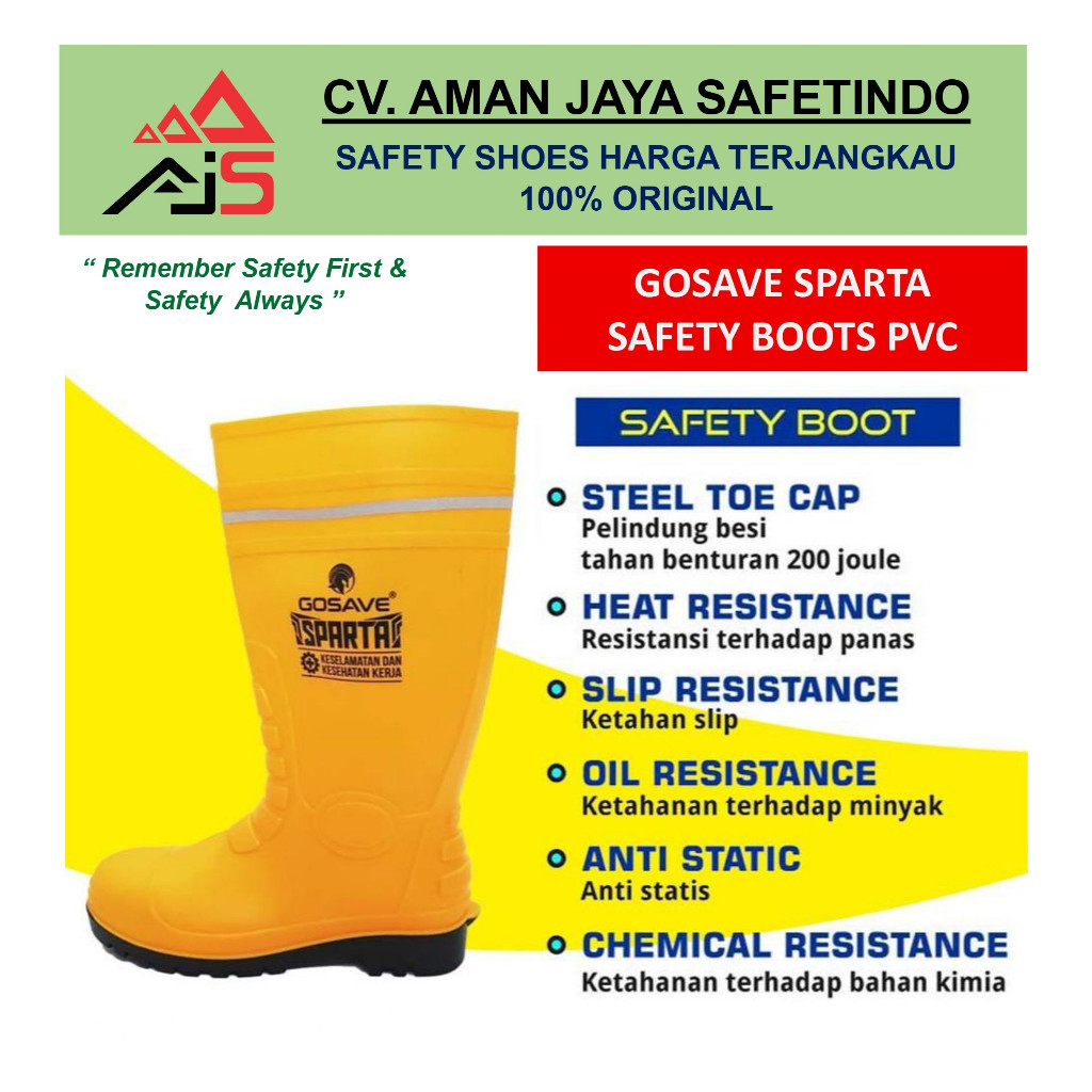 Safety Boots PVC Gosave Sparta