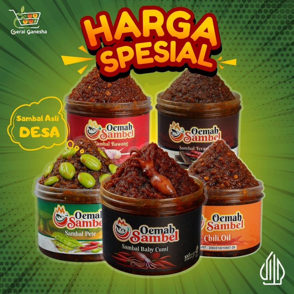 

OEMAH SAMBEL - SEMUA VARIAN RASA 120g (BEST SELLER!!!)