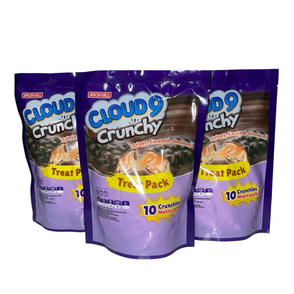 

Buy2Get1FREE [Per pcs Isi 10] Cloud 9 crunchy treat pack 80gr (10x8gr)